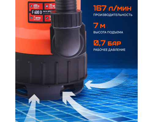 Насос дренажный Patriot F 600 D