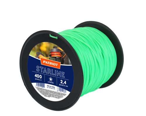 Леска Starline D 2,4 мм L 400 м (звезда, зеленая)