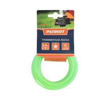 Леска D 2,4 мм L 12 м (звезда, зеленая)