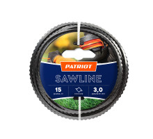 Леска Sawline D 3,0 мм L 15 м (квадрат, пилообразный профиль, черная)