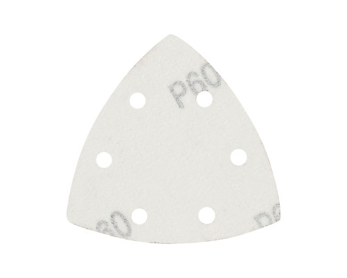 Треугольник шлифовальный на липучке (80х80х80 мм, Р60, 5 шт.)