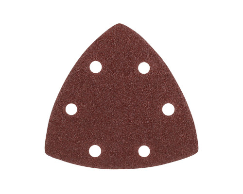 Треугольник шлифовальный на липучке (80х80х80 мм, Р80, 5 шт.)
