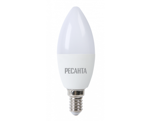Лампа светодиодная РЕСАНТА LL-R-C37-7W-230-4K-E14