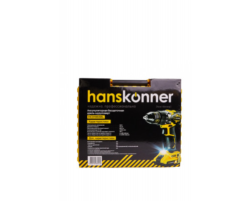 Аккумуляторный шуруповерт Hanskonner  HCD1865BL Unibattery