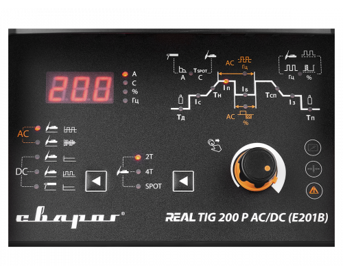 Сварочный инвертор TIGREAL TIG 200 P AC/DC (E201B)
