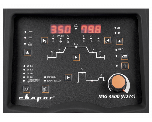 Сварочный инвертор MIGTECH MIG 3500 Digital (N274)