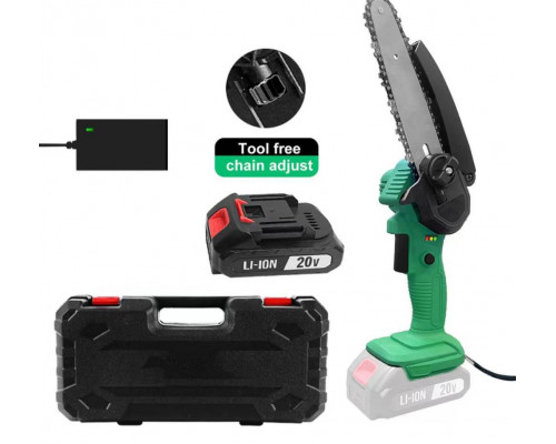 Пила цепная аккумуляторная Zitrek GreenSaw 20 Extra power (20В, 4,0Ач Li-ion аккум. 1шт, ЗУ) 082-1851-1