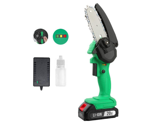 Пила цепная аккумуляторная Zitrek GreenSaw 20 (20В, 2,0Ач Li-ion аккум. 1шт, ЗУ) 082-1853