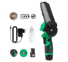 Пила цепная аккумуляторная Zitrek GreenSaw 12 (12В, 1,5Ач Li-ion аккум. 2шт, ЗУ) 082-1859