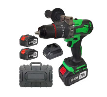 Дрель-шуруповерт аккумуляторная ударная Zitrek Greenpower Li-ion Impact (18В, Li-ion 2x5.0Ач) 084-1072