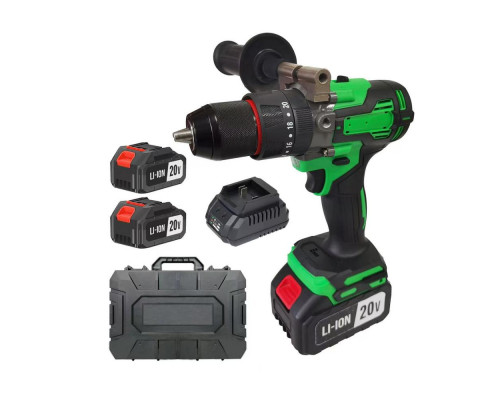 Дрель-шуруповерт аккумуляторная ударная Zitrek Greenpower Li-ion Impact (18В, Li-ion 2x5.0Ач) 084-1072