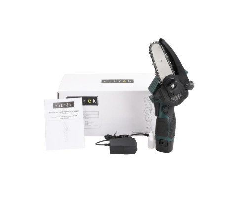 Пила цепная аккумуляторная Zitrek GreenSaw 12 (12В, 2,0Ач Li-ion аккум. 1шт, ЗУ) 085-4448