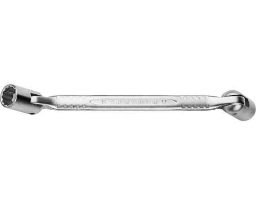 Шарнирный гаечный ключ двухсторонний 12 x 13 мм, KRAFTOOL