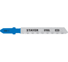 STAYER T118G, полотна для эл/лобзика, HSS, по металлу (0,5-1,5мм), Т-хвостовик, шаг 1,1мм, 50мм, 2шт, STAYER Professional