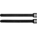 Кабельные стяжки-липучки черные ВЕЛЬКРО, 16 х 210 мм, 100 шт, нейлоновые, ЗУБР