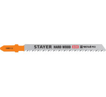STAYER T101BF, полотна для эл/лобзика, Bi-Metal, по твердому дереву, Т-хвостовик, шаг 2,5мм, 75мм, 2шт, STAYER Professional