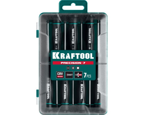 KRAFTOOL Precision 7, 7 предм., Набор отверток (25686)