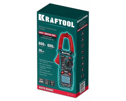 KRAFTOOL KC-300DC Цифровые токовые клещи (59830)