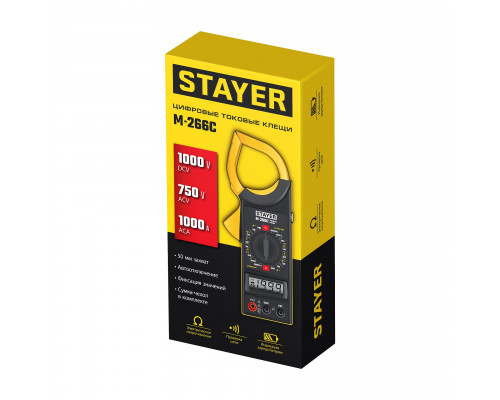 STAYER M266C Цифровые токовые клещи (59820)