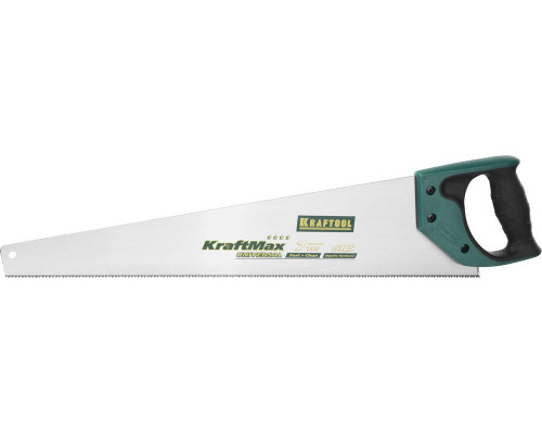 Ножовка KRAFTOOL ″EXPERT″ ″SuperMax″, универсальн быстрый и точный рез, универсальн средний закален зуб, 7/8TPI, 550мм