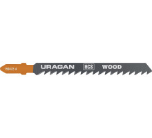Полотна URAGAN, T101D, HCS, по дереву, ДСП, ДВП, T-хвост., шаг 4мм, 100/75мм, 2шт