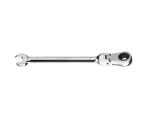 Комбинированный гаечный ключ трещоточный шарнирный 8 мм, ЗУБР