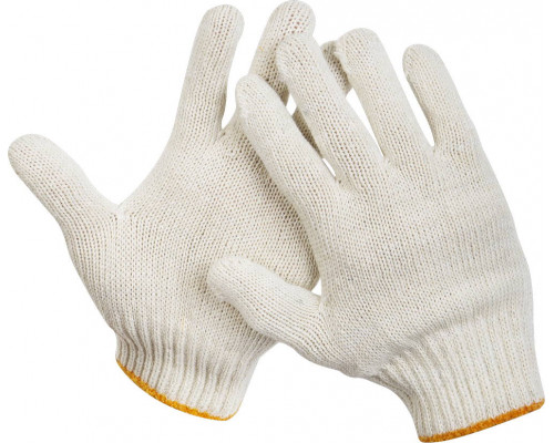 Трикотажные перчатки STAYER STANDARD для тяжелых работ, без покрытия, х/б 7 класс, размер L-XL