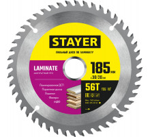 STAYER LAMINATE 185 x 30/20мм 56T, диск пильный по ламинату, аккуратный рез