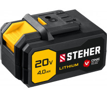 STEHER 20В, Li-Ion, 4 Ач, тип V1, аккумуляторная батарея. V1-20-4