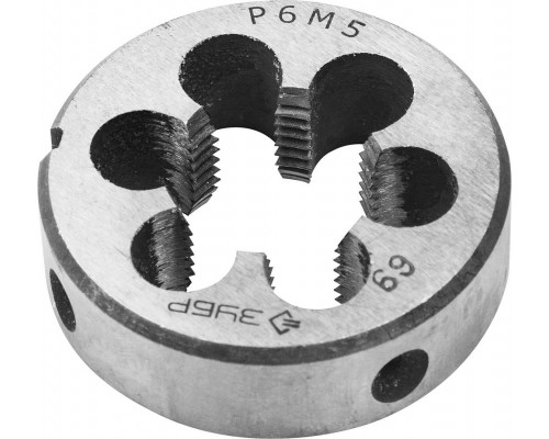 ЗУБР М18x2.5мм, плашка, сталь Р6М5, круглая машинно-ручная 4-28023-18-2.5