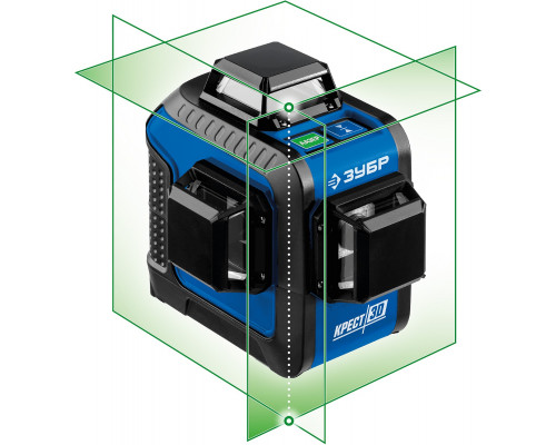 Лазерный нивелир ЗУБР КРЕСТ 3D 34909