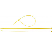 Кабельные стяжки желтые КС-Ж1, 3.6 x 300 мм, 100 шт, нейлоновые, ЗУБР Профессионал
