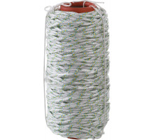 Фал плетёный капроновый СИБИН 16-прядный с капроновым сердечником, диаметр 6 мм, бухта 100 м, 650 кгс