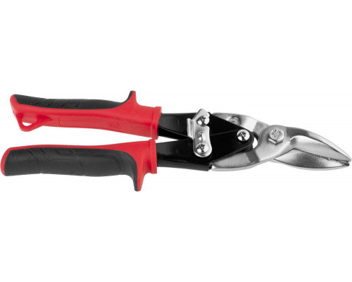 Ножницы JCB по металлу рычажные, хромованадиевая сталь, двухкомпонентная ручка, левые, 250мм