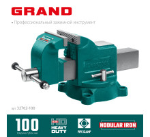 KRAFTOOL Grand, 100 мм, слесарные тиски (32702-100)