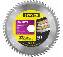 STAYER Laminate 230 x 30мм 56Т, диск пильный по ламинату, аккуратный рез