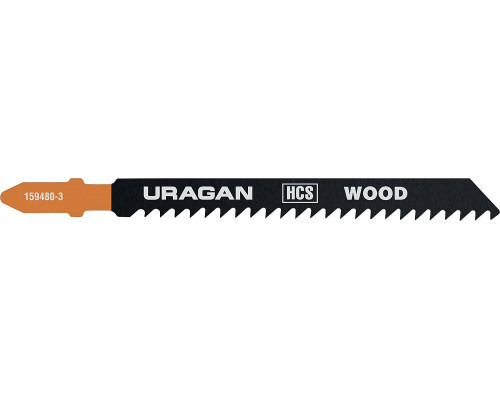 Полотна URAGAN, T111C, HCS, по дереву, ДВП, ДСП, T-хвост., шаг 3мм, 100/75мм, 2шт