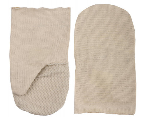 Хлопчатобумажные рукавицы, от мех. воздействий, двунитка с защитой от скольжения ПВХ, XL