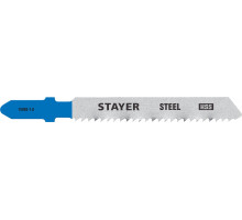 STAYER T118B, полотна для эл/лобзика, HSS, по металлу (3-6мм), Т-хвостовик, шаг 2мм, 50мм, 2шт, STAYER Professional