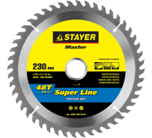 STAYER Super line 230 x 30мм 48Т, диск пильный по дереву, точный рез