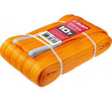 ЗУБР 10 т, 6 м, петлевой текстильный строп оранжевый СТП-10/6 43559-10-6