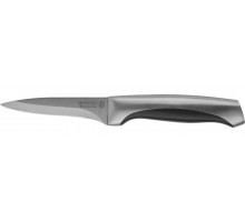 Нож LEGIONER ″FERRATA″ овощной, рукоятка с металлическими вставками, лезвие из нержавеющей стали, 90мм