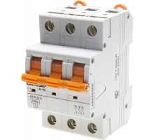 Выключатель автоматический СВЕТОЗАР 3-полюсный, 10 A, ″C″, откл. сп. 10 кА, 400 В