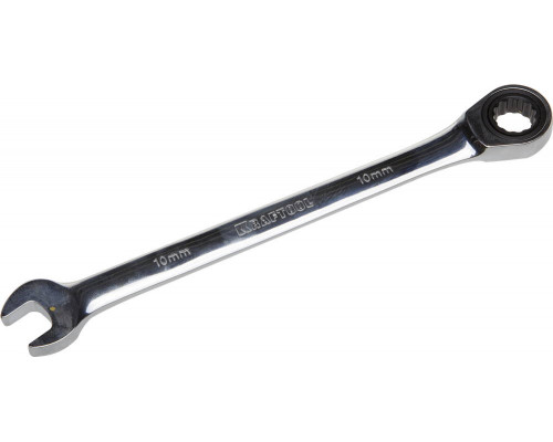 Комбинированный гаечный ключ трещоточный 10 мм, KRAFTOOL