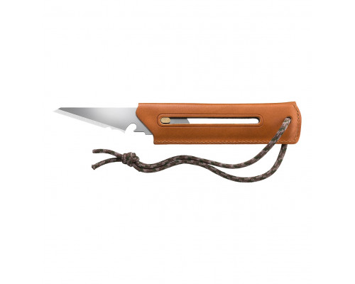 OLFA WORKS BK1 CAMEL BUSHCRAFT KNIFE многоцелевой нож со сменным лезвием с чехлом (OW-BK1L-CL)
