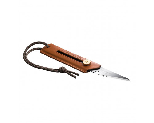 OLFA WORKS BK1 CAMEL BUSHCRAFT KNIFE многоцелевой нож со сменным лезвием с чехлом (OW-BK1L-CL)