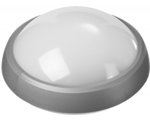 Светильник STAYER ″PROFI″ PROLight светодиодный, влагозащищенный IP65, пластиковый корпус, PC, влагозащищенный, круг, металлик, 4000К, 7(60Вт)