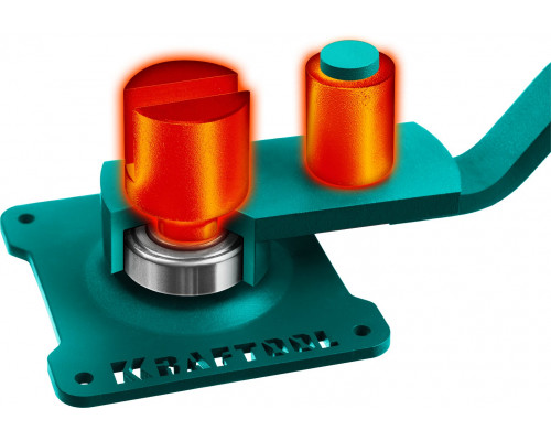 Ручной станок для гибки арматуры на подшипнике KRAFTOOL 16 PT, плавный гиб