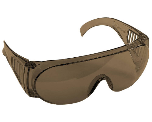 Очки защитные STAYER STANDARD монолинза с дополнительной боковой защитой и вентиляцией, открытого типа
