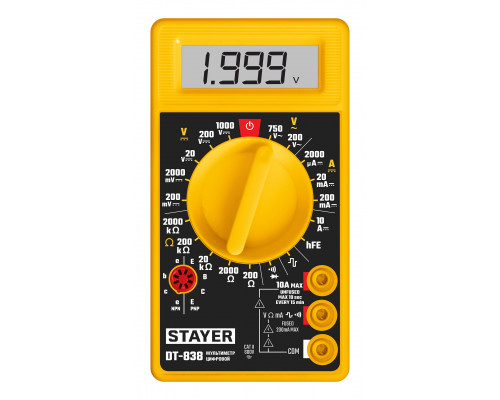 STAYER DT-838 Цифровой мультиметр (45306)